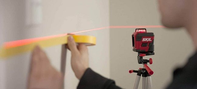 altura tomacorriente electrico medidor laser