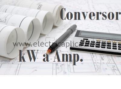 Convertir de kW a Amp.