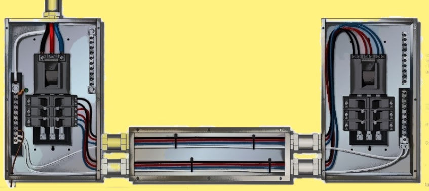 Canalizaciones no metálicas - Usos, calculadora de llenado y normatividad NEC/NFPA70/NTC2050 - Articulo 378 4 Figura 1. los conductores paralelos dentro de una canalización no metálica deben agruparse para evitar el desequilibrio de corriente en los conductores en paralelo debido a la reactancia inductiva.