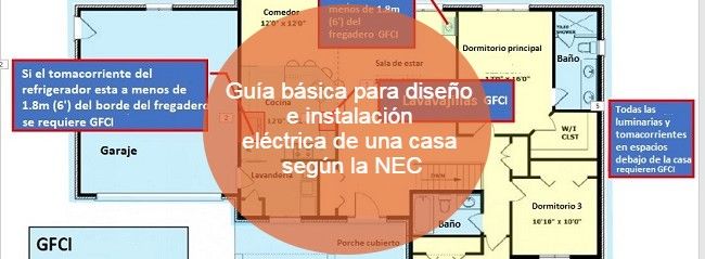 Guía básica para diseño e instalación eléctrica de una casa según la NEC