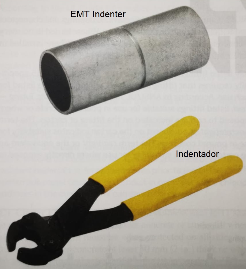 Indentador e indenter para tuberia EMT