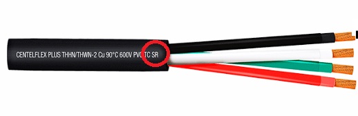 CAble resistente a los rayos ultravioleta y solares